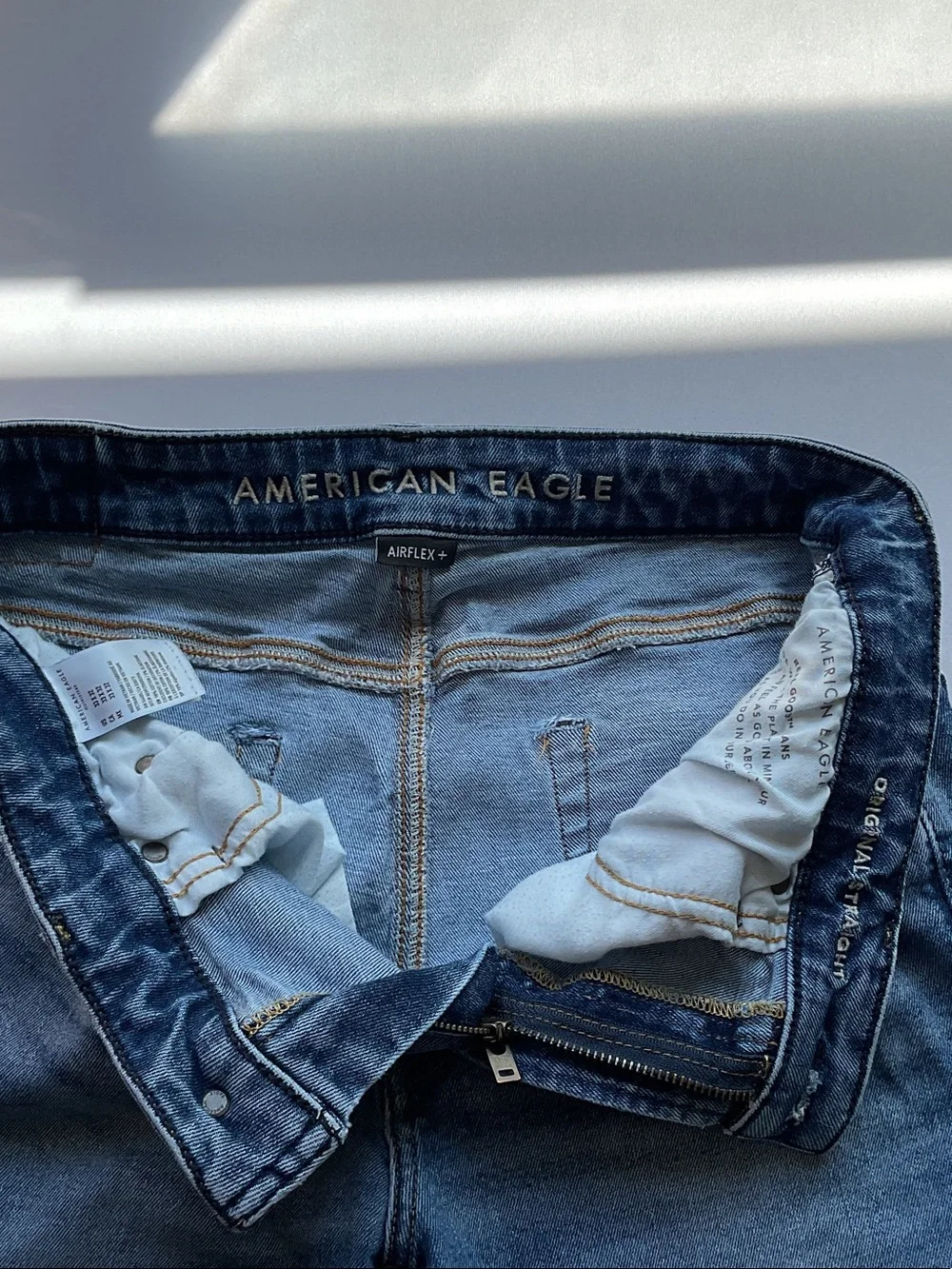 American Eagle Outfitters Light Blue Straight Jeans for Men